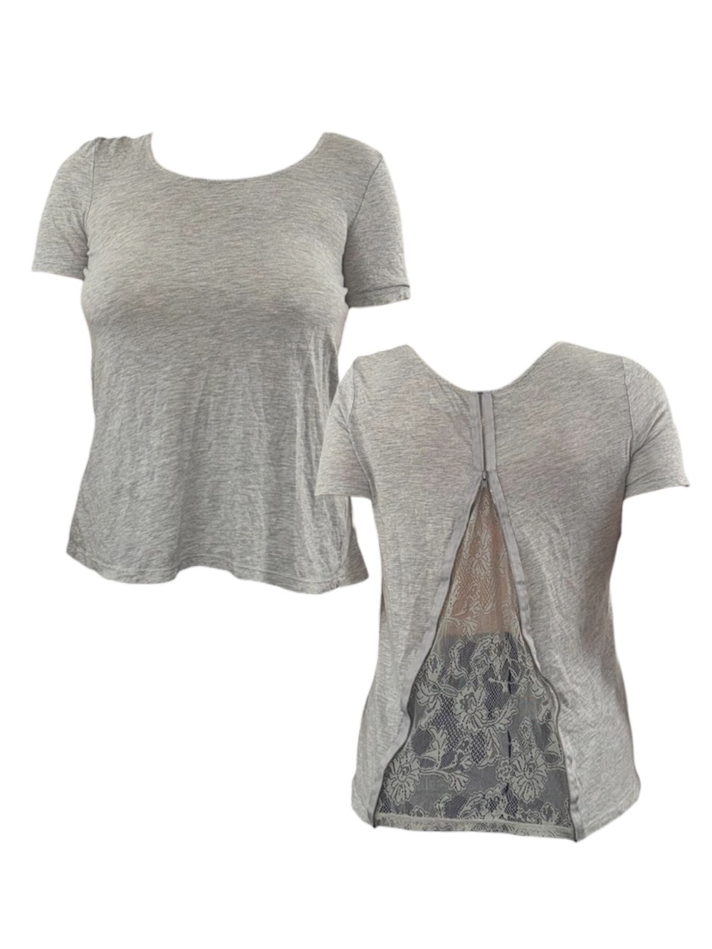 Zipper Lace Top